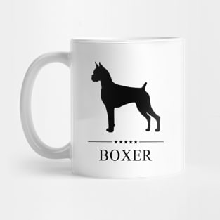 Boxer Black Silhouette Mug